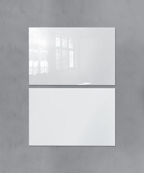 Tableau magnétique en verre Artverum, mat, super-blanc, 150 x 100 cm | Chevalets de conférence / tableaux | Sigel