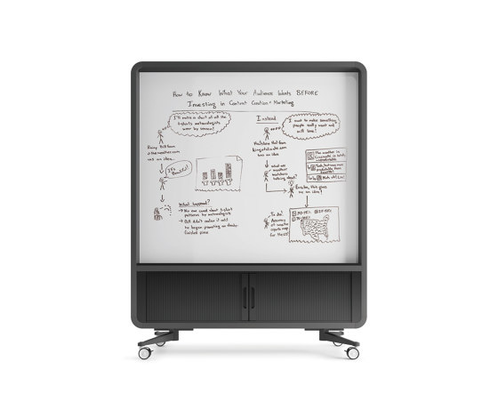 Hushoffice | Agile Office | HushWall Mobile Wall | Cosmos Grey | Pareti mobili | Hushoffice