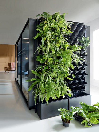 Hushoffice | Agile Office | GreenWall-Living Wall for Pods | Plant pots | Hushoffice