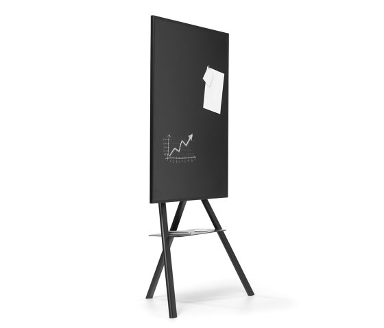 Cartesio steel stand with blackboard | Flipcharts / Tafeln | Opinion Ciatti