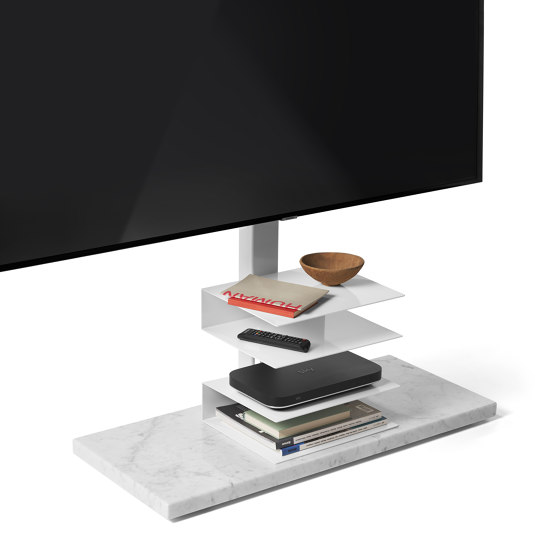 Ptolomeo TV Smart con base in marmo | Supporti mediali | Opinion Ciatti