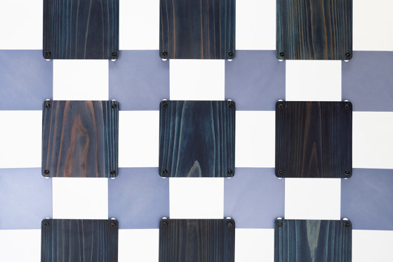Dairi FPC | Indigo tiles | Partición colgante | Hiyoshiya