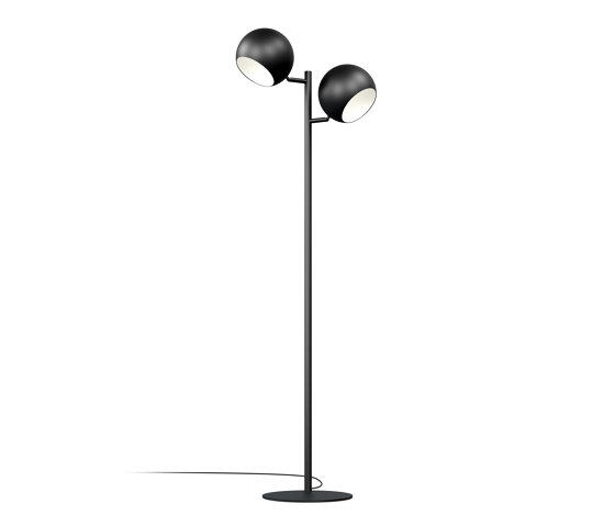 Round Double Floor Lamp | Free-standing lights | Valaisin Grönlund