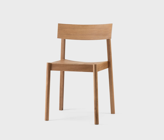 Citizen Chair, rectangular backrest, oak, natural oil | Sedie | EMKO PLACE