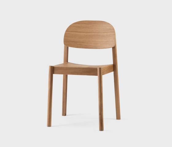 Citizen Chair, oval backrest, oak, natural oil | Sedie | EMKO PLACE