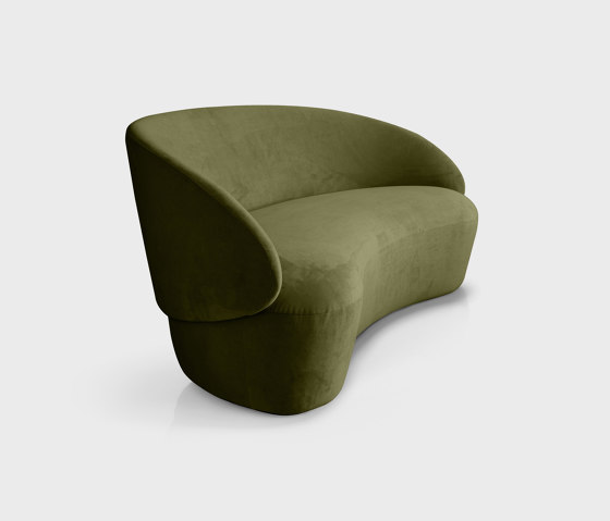 Naïve Sofa 2-seater, green Textum Avelina velour fabric | Sofás | EMKO PLACE