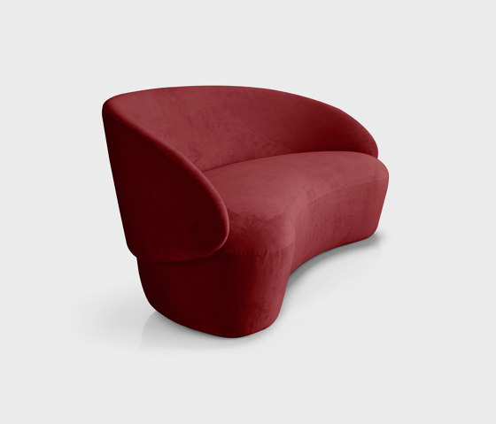 Naïve Sofa 2-seater, bordo Textum Avelina velour fabric | Divani | EMKO PLACE