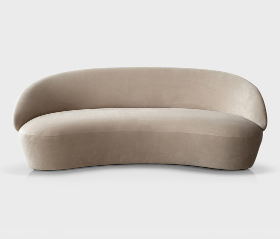 Naïve Sofa 3-seater, beige Textum Avelina velour fabric | Sofas | EMKO PLACE