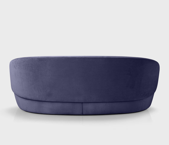 Naïve Sofa, 3-Sitzer, blauer Veloursstoff Textum Avelina | Sofas | EMKO PLACE