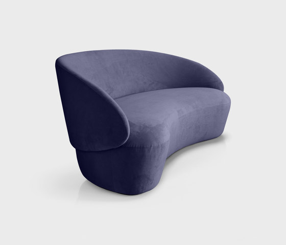 Naïve Sofa 3-seater, blue Textum Avelina velour fabric | Sofas | EMKO PLACE