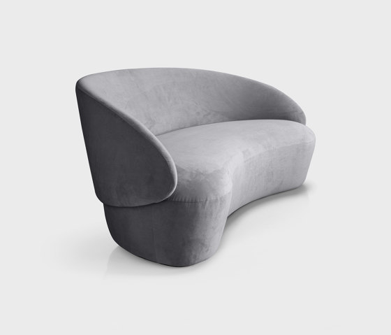 Naïve Sofa 3-seater, grey Textum Avelina velour fabric | Divani | EMKO PLACE