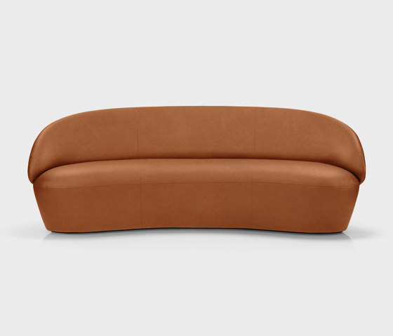 Naïve Sofa 3-seater, Hulst dark brown leather | Sofas | EMKO PLACE