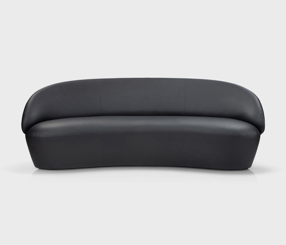 Naïve Sofa 3-seater, Lambada black leather | Sofas | EMKO PLACE