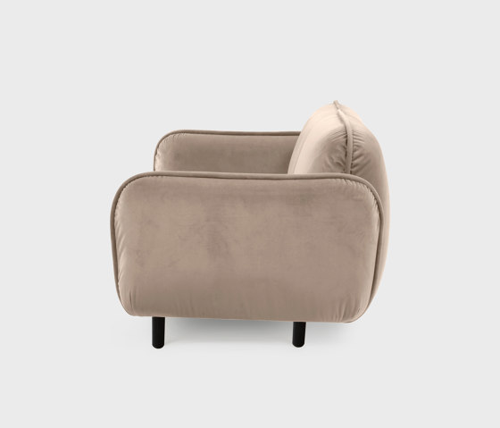 Bean Sofa 2-seater, beige Textum Avelina velour fabric | Sofás | EMKO PLACE