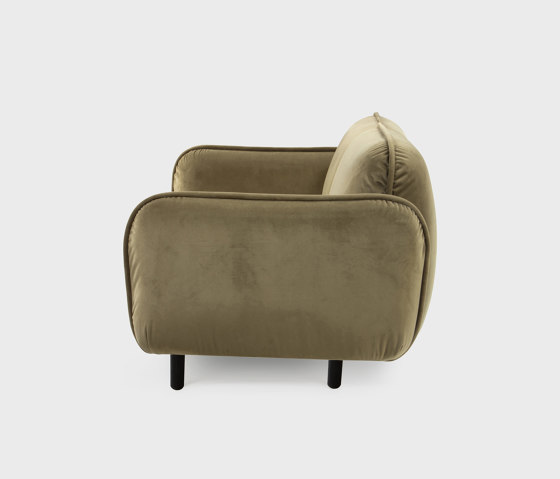 Bean Sofa 2-seater, green Textum Avelina velour fabric | Sofas | EMKO PLACE
