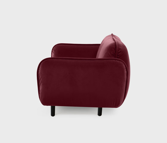 Bean Sofa 2-seater, bordo Textum Avelina velour fabric | Sofas | EMKO PLACE