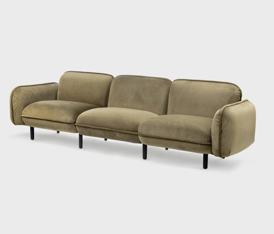 Bean Sofa 3-seater, green Textum Avelina velour fabric | Sofás | EMKO PLACE