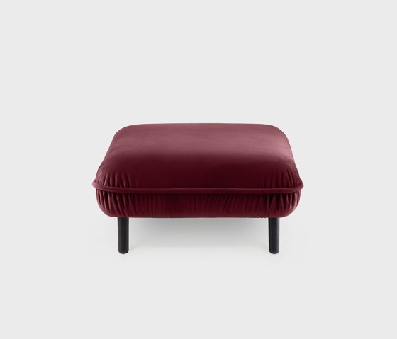 Bean Pouf, bordo Textum Avelina velour fabric | Pouf | EMKO PLACE