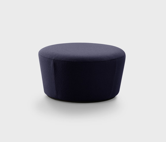 Naïve Pouf D720, blue, Camira Yordale fabric | Pouf | EMKO PLACE