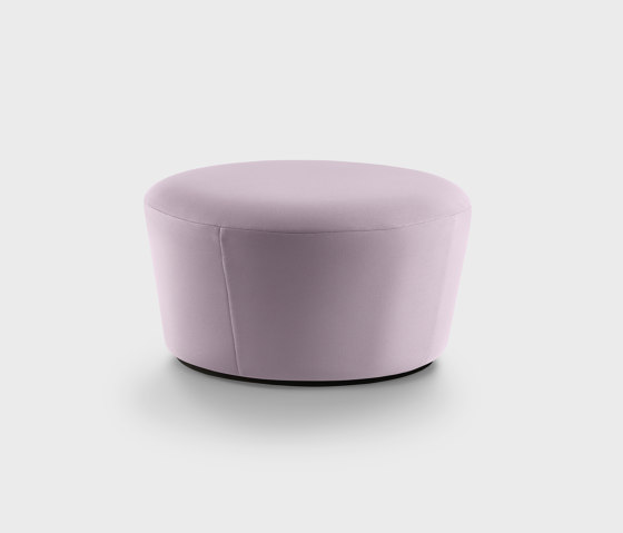 Naïve Pouf D720, lilac purple Gabriel Harlequin fabric | Pufs | EMKO PLACE