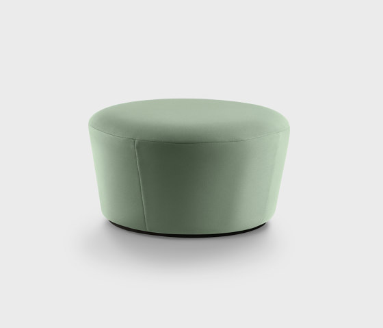 Naïve Pouf D720, mint green Gabriel Harlequin fabric | Pufs | EMKO PLACE