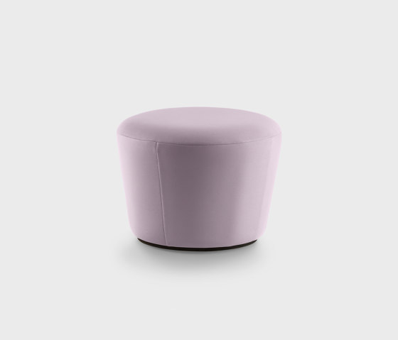 Naïve Pouf D520, lilac purple Gabriel Harlequin fabric | Poufs | EMKO PLACE