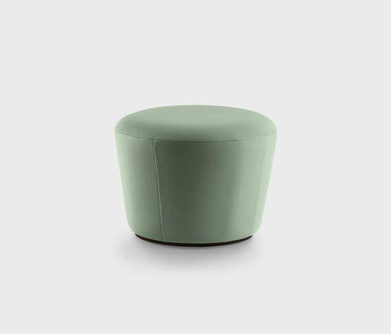 Naïve Pouf D520, mint green Gabriel Harlequin fabric | Poufs | EMKO PLACE