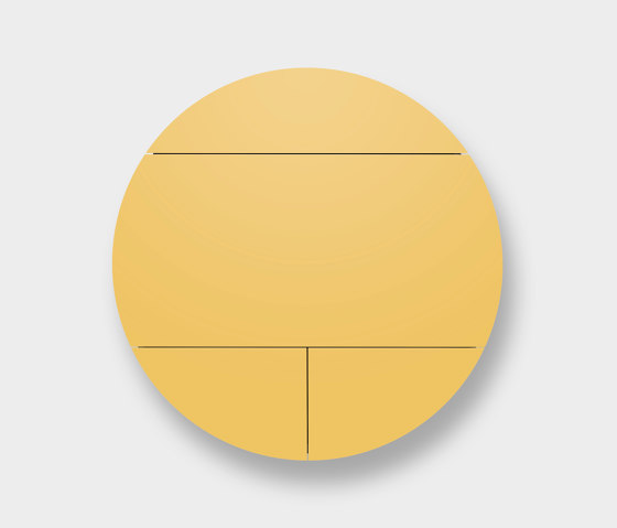 Pill Secrétaire mural extra, jaune et noir | Bureaux | EMKO PLACE