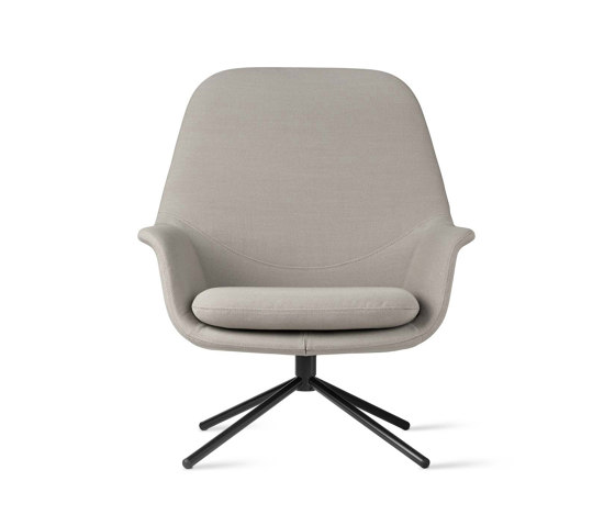 Smile Lounge High Back Metal Base | Sillones | ICONS OF DENMARK