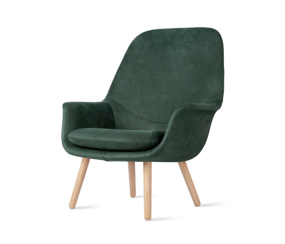 Smile Lounge High Back Wood Base | Fauteuils | ICONS OF DENMARK