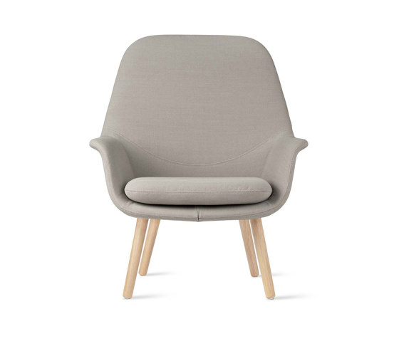 Smile Lounge High Back Wood Base | Fauteuils | ICONS OF DENMARK