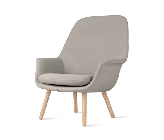 Smile Lounge High Back Wood Base | Sillones | ICONS OF DENMARK