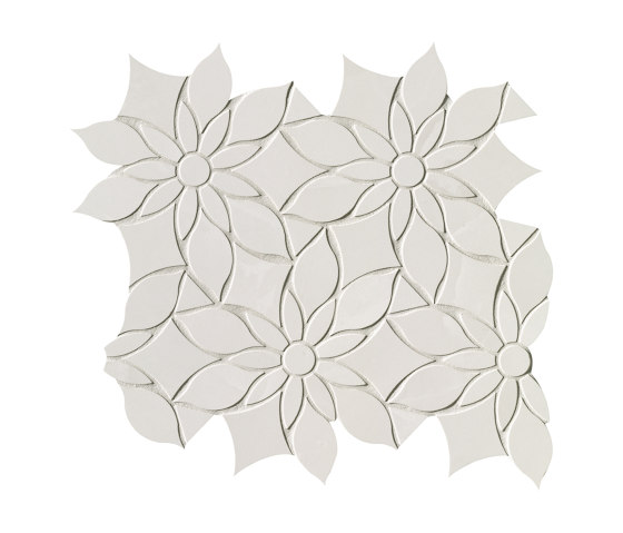 Roma Gold Onice Neve Daisy Mosaico Brillante 29X31,9 | Carrelage céramique | Fap Ceramiche