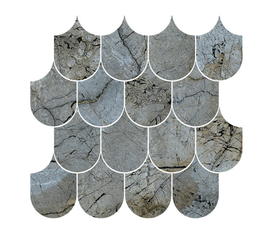 Plume Mystic Grey CP 06 | Mosaici ceramica | Mirage