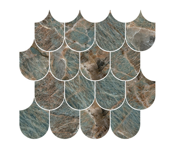 Plume Amazzonite CP 07 | Ceramic mosaics | Mirage