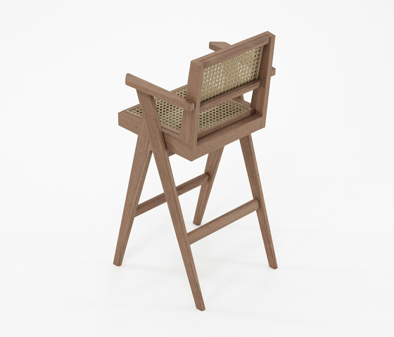 Tribute BAR STOOL W/ NATURAL WOVEN RATTAN | Bar stools | Karpenter