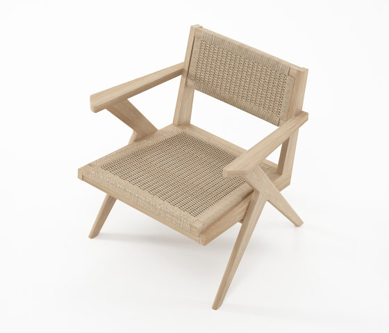Tribute EASY CHAIR W/ NATURAL PAPER CORD | Poltrone | Karpenter