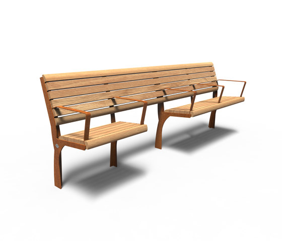 GRO 500 with backrest 1 seater | Benches | FURNS