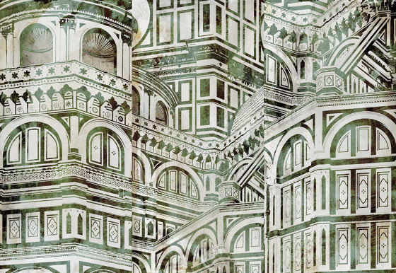 Firenze Duomo Green | Wall art / Murals | TECNOGRAFICA