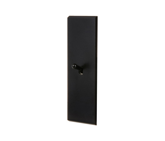 Black Mat Brass - Long narrow cover plate - 1 toggle | Interruttori leva | Modelec