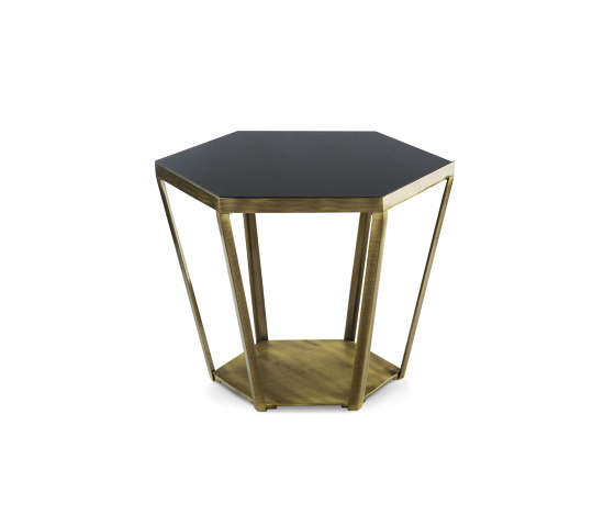 Ray | Sloping Side Table With Glass Top | Mesas auxiliares | Marioni