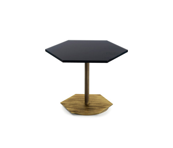 Ted | Low Side Table With Glass Top | Beistelltische | Marioni