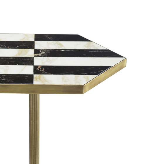 Ted | Table With Marble Inlaid Top | Bistrotische | Marioni