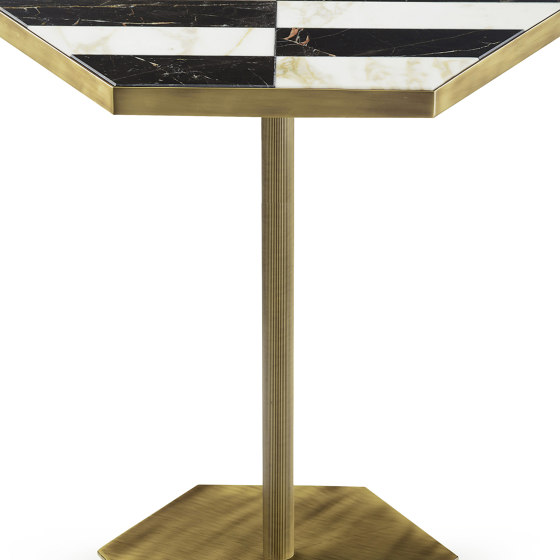 Ted | Table With Marble Inlaid Top | Bistrotische | Marioni