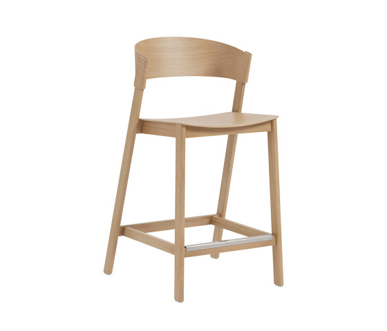 Cover Counter Stool With Steel Foot Protect - Oak | Chaises de comptoir | Muuto