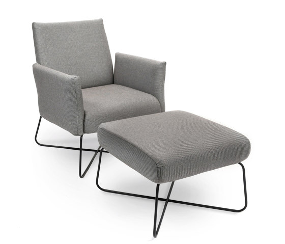 Kalos Lounge Sessel mit Hocker | Sessel | Fischer Möbel