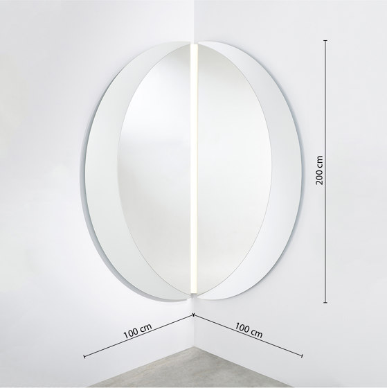 Luna Light L Corner | Mirrors | Deknudt Mirrors