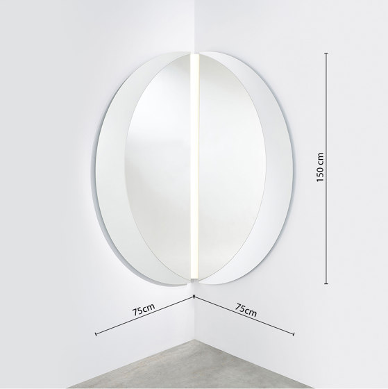 Luna Light M Corner | Espejos | Deknudt Mirrors