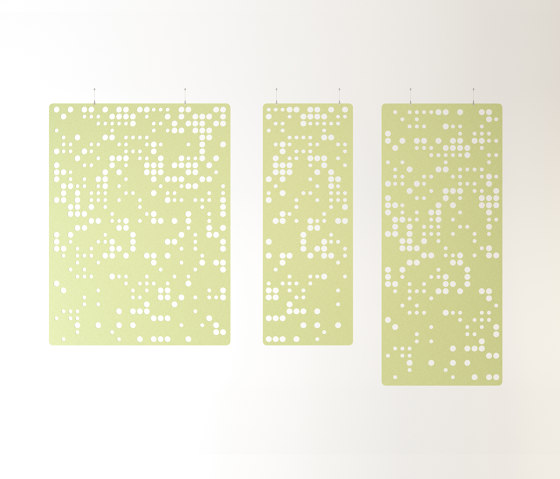 Hanging Division Braille | Divisores de habitaciones fonoabsorbentes | IMPACT ACOUSTIC