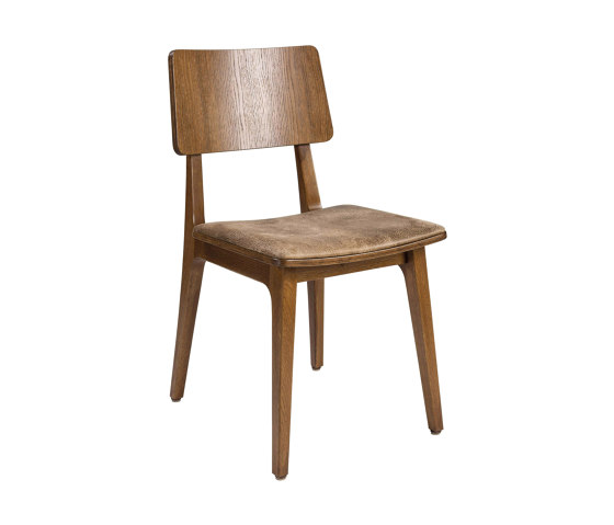 Flash SC, seat flat upholstered, back wood | Chairs | Satelliet Originals